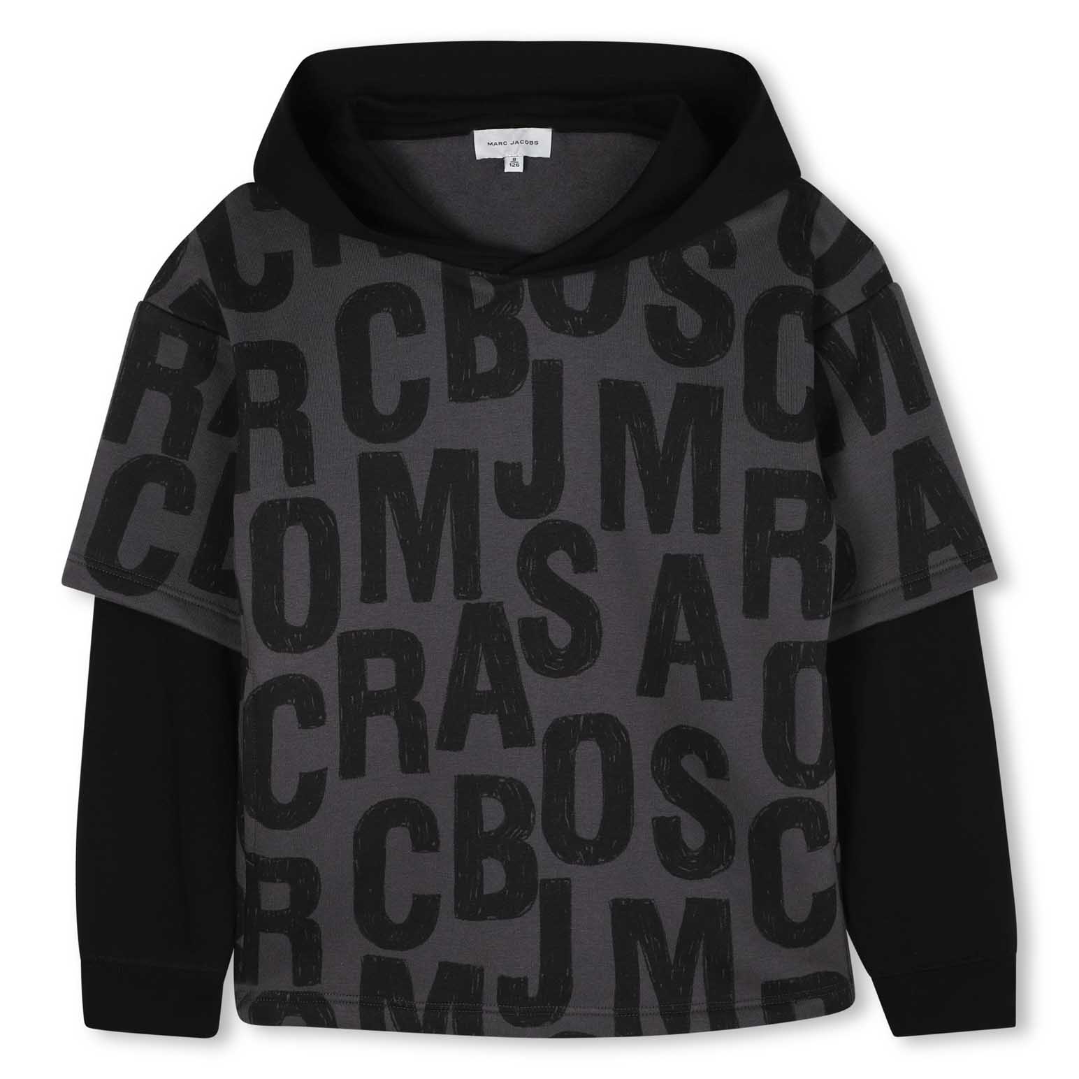 MARC JACOBS Hooded 2-in-1 Sweatshirt 3Y-6Y